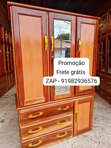Guarda roupa de solteiro 3 PORTAS NOVO!