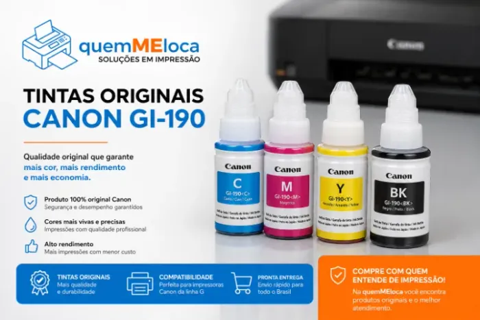 Tinta para Impressora Canon Linha G / G190 Novas e Originais
