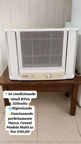 Ar condicionado Janela Consul 220Volts Higienizado ? Retirada Mauazinho ?