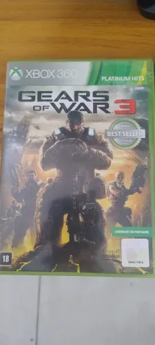 Gears of war 3 (Mídia física original Xbox 360). Acompanha manual