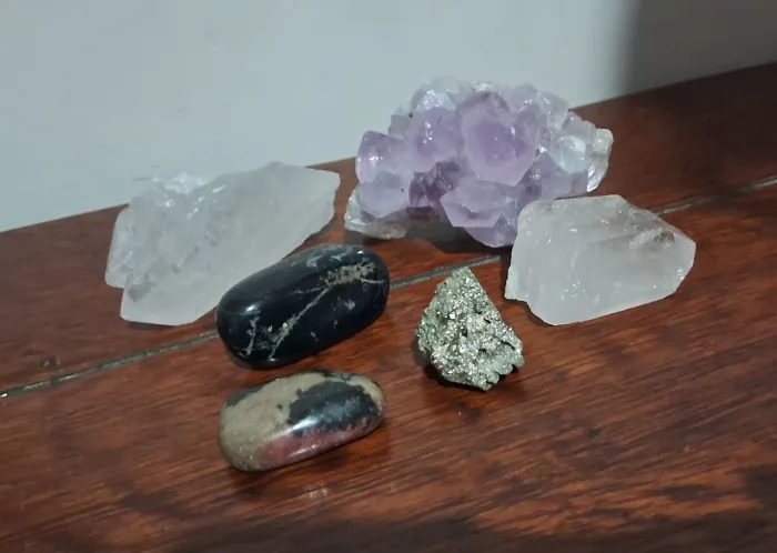 Lote de 6 pedras naturais