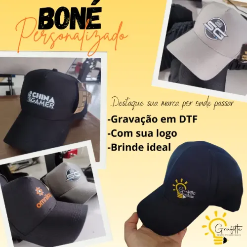 Boné personalizado com sua logo marca!!!