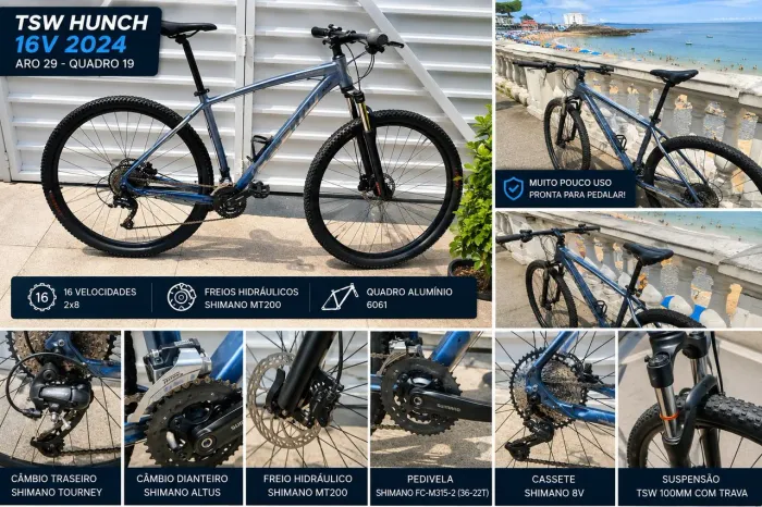 Bicicleta TSW Hunch 16V 2024 aro 29