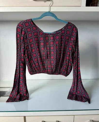 blusa cropped estampada youcom m