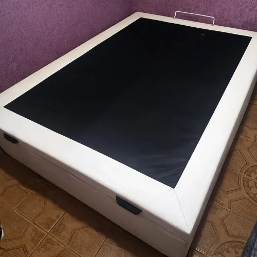 Cama box tamanho Casal cor branca