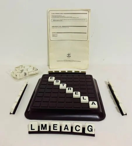 Jogo De Tabuleiro Top Letras Estrela Original De Época Raro