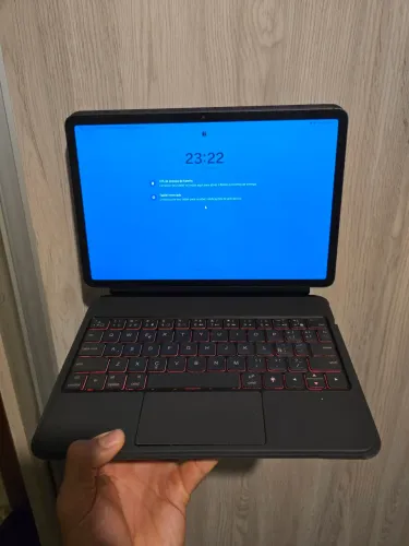 Tab s7 256 gb + capa teclado + acessórios 