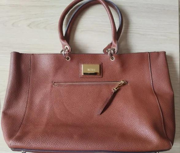 Bolsa de ombro SANTA LOLA - marrom - excelente estado