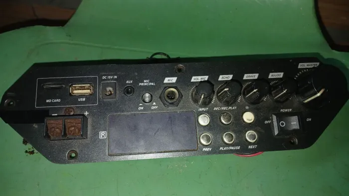 Placa pra caixa aplicada