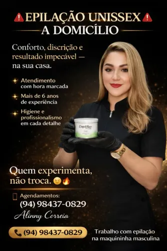 Epilação femenina e masculino