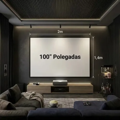 TELÃO PARA PROJETOR COM 100 POLEGADAS SERVE PRA QUALQUER  PROJETOR JÁ VAI COM ILHÓS