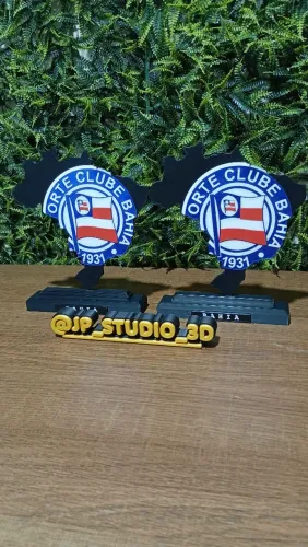 Kit 2 Placas Decorativas do Bahia ? Feitas em 3D
