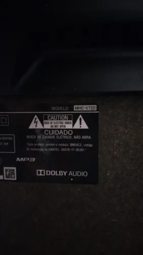 Caixa de som sony- modelo MHC-V72D 