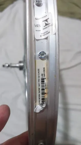 Roda Traseira de Bicicleta Aro 26 x 1.9 Aluminio com Raio Grosso
