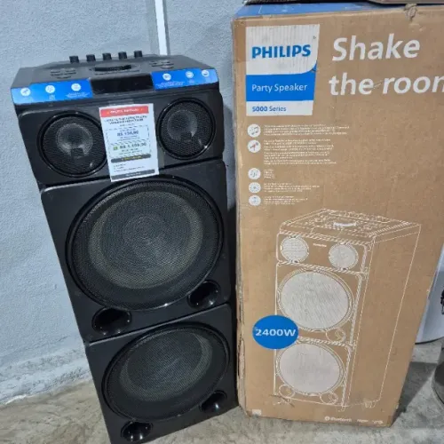 Caixa de Som Torre Philips TAX5509/78 Party 2400W