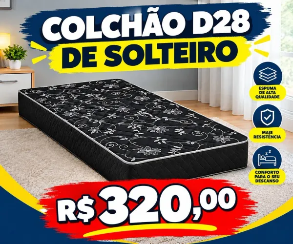 Vende-se colchão Spumaflex, ideal para quem busca o equilíbrio entre maciez e conforto.