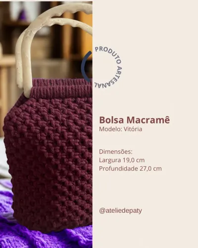 Bolsa - macramê