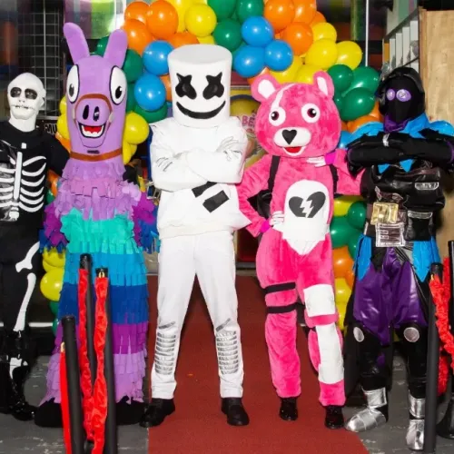 DJ Marshmellow personagem vivo cosplay festa infantil