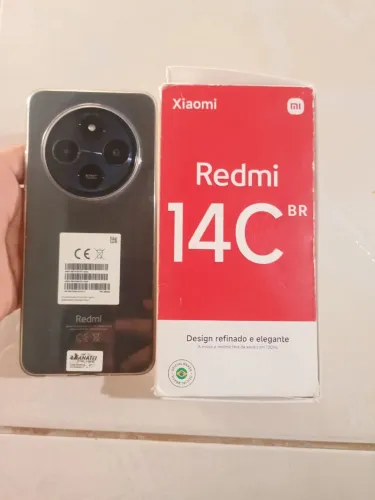 Vendo Redmi 14C 256GB 8GB BR NFC - Acompanha Caixa e Capinha Apenas Tela Trincada Touch ok