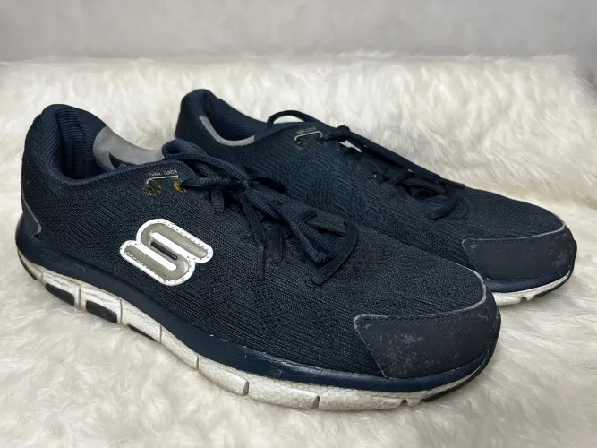 Tênis Usado Azul Shape-Ups Liv Skechers Moda Masculina Sapato Corrida Caminhada