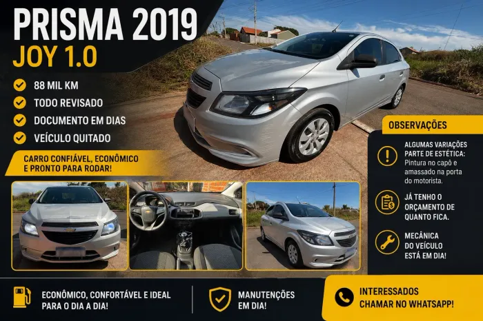 Chevrolet Prisma Sed. Joy/ LS 1.0 8V Flexpower 4P 2019