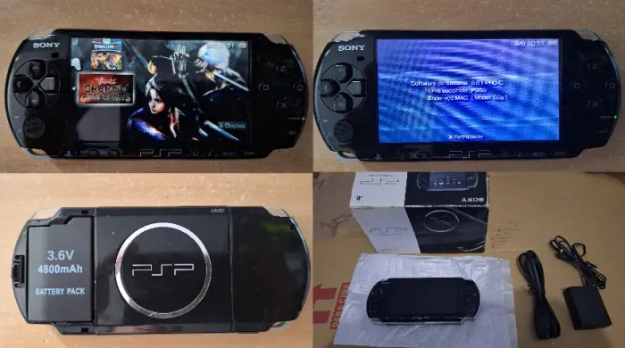 Psp 3000 Slim Novo caixa DESBLOQUEADO +13 JOGOS + MEMORY STICK 16Gb + 3 Jogos Originais