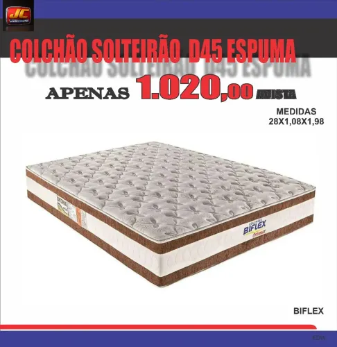COLCHÃO SOLTEIRÃO D45