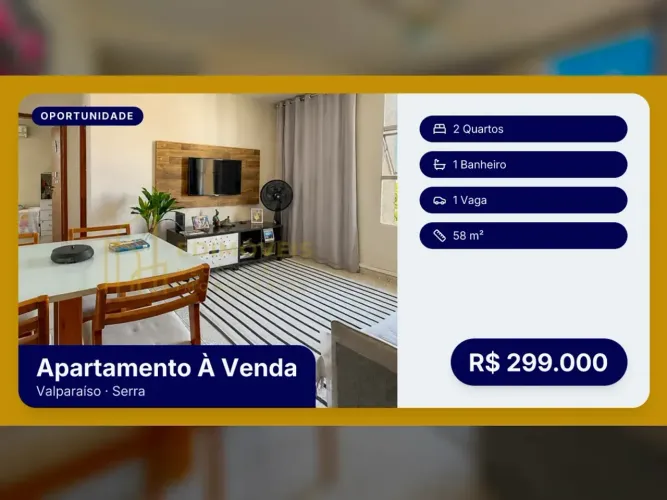 Seu Novo Lar em Valparaíso: Apartamento Pronto para Morar com 2 Quartos!