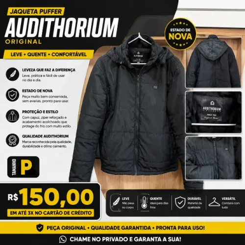 ? JAQUETA PUFFER AUDITHORIUM ORIGINAL