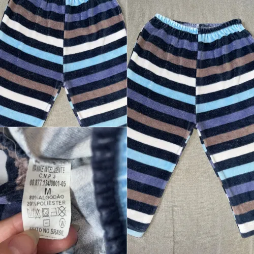 Calça Infantil Listrada Confortável Tam M
