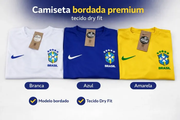 CAMISETA SELEÇÃO TORCEDOR DO BRASIL<br>