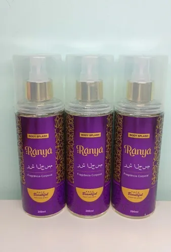BODY SPLASH FRAGRÂNCIA ÁRABE FEMININO E MASCULINO 200ML