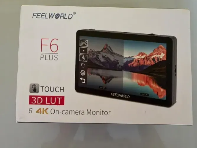 Monitor Feelworld F6 Plus 5,5" Touchscreen 4K HDMI para Câmera
