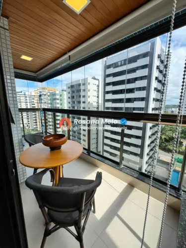 Apartamento mobiliado à beira-mar para alugar com 60m², 2 quartos (1 suíte), Edf. Ivanir S