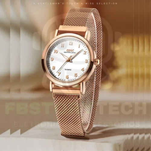 Relógio Feminino Minimalista | Elegância e Sofisticação A Pronta Entrega
