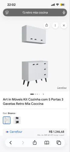 Balcão e armário cozinha