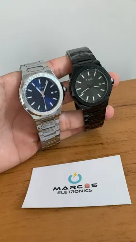 Relógio Original Novo Na Caixa Tomi Inoxidável