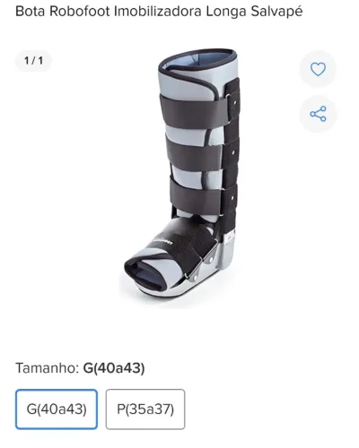 Bota imobilizadora robofoot