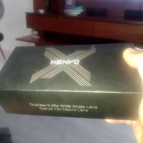 Lente Xenvo TruView 0.45x super grande angular Clarus 15x lente macro pouquíssimo uso novo