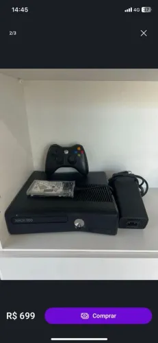 Xbox 360 Desbloqueado HD com + de 100 JOGOS!! (Aceito Cartão)