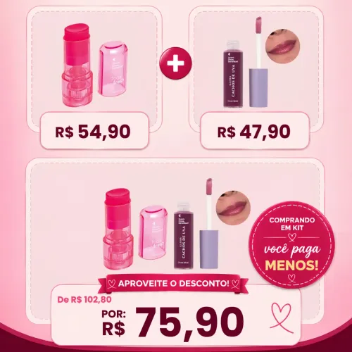 Kit Quem Disse, Berenice? Make Fresh (blush + gloss)