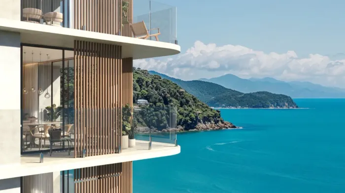 Um novo sucesso na Praia Martim de Sá Apartamento frente mar