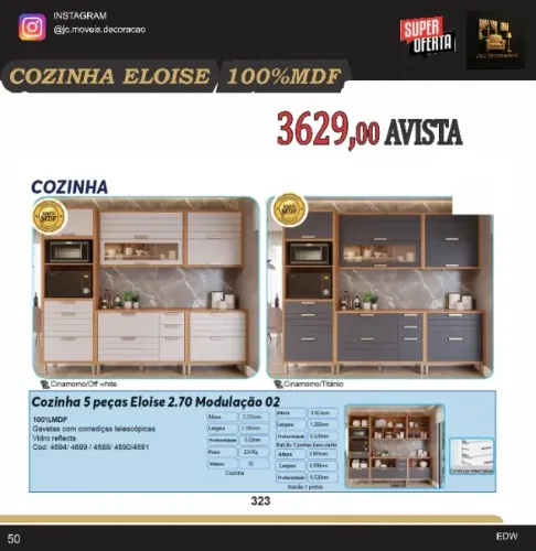 COZINHA COMPLETA ELOISE MDF