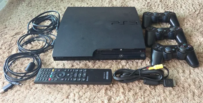 PS3 Slim Desbloqueado HEN + 49 jogos midia Blu-ray