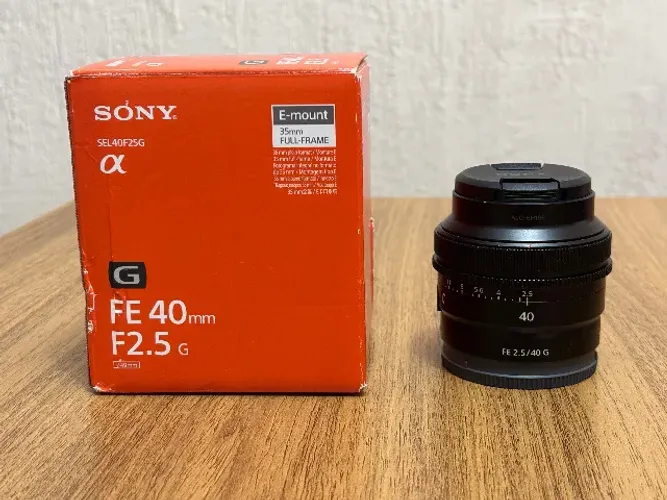 Lente Sony 40mm F2.5 G para Mirroless Fullframe SEL40F25G