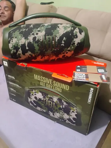 JBL bombox 3 camuflada original zerada na vaixa