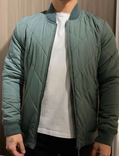 Jaqueta Varsity verde