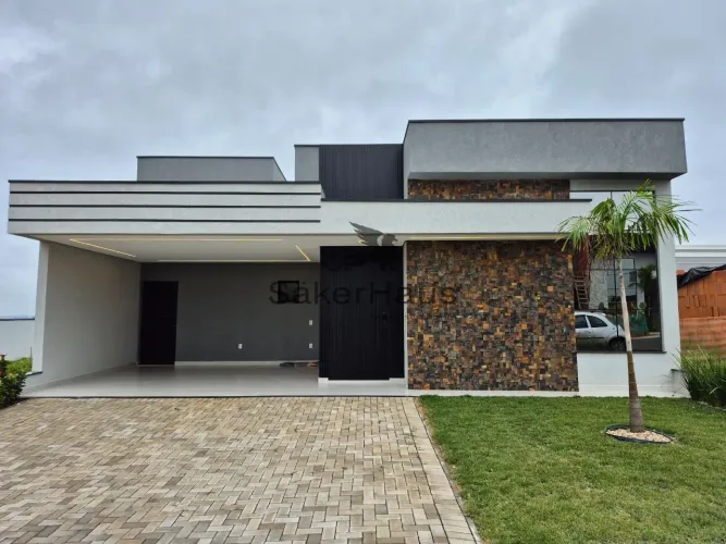 Casa térrea à venda com 3 suítes + escritório no Condomínio Dona Maria Cândida, em Indaiat