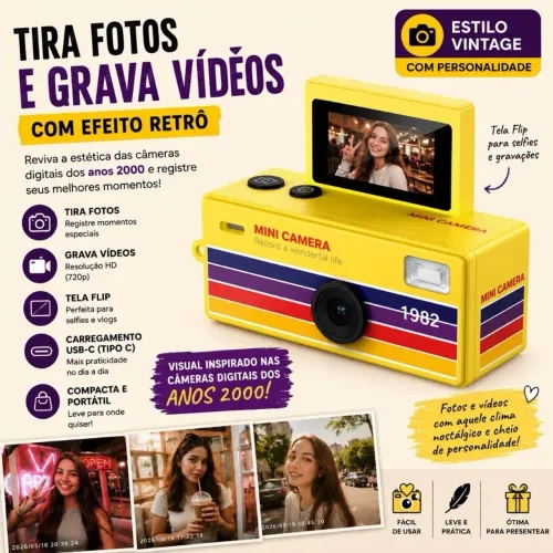 Mini Câmera De Polegar G6 De Alta Definição 1080P Foto e grava vídeos.