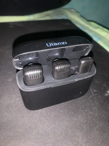 Microfone Sem Fio Ulanzi J12 iPhone iPad Lightning 2 Mics